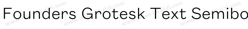 Founders Grotesk Text Semibold字体转换